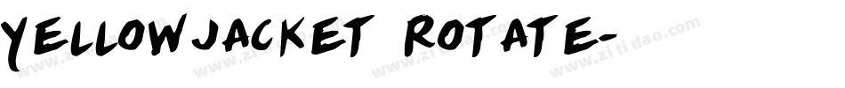 Yellowjacket Rotate字体转换